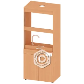 шкаф вытяжной демонстрационный тм-тр-20-1, бук бавария светлый