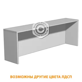 надстройка для стола или тумбы н-1 (лдсп серый)